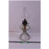 Image 1 : Vintage Glass Pumpkin Kerosene Lamp