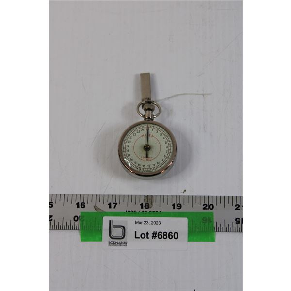 Antique Pocket Watch Miles Measure