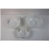 Image 2 : (3) Set of French Glass Fruit Bowls