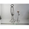 Image 1 : (2) Weld Art Candle Holders (24 1/2" - 16")