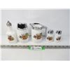 Image 1 : Vintage Sugar - Creamer - Vinegar - Salt & Pepper Set