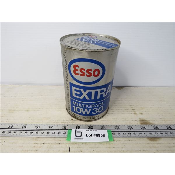 Esso Extra 10w-30 Motor Oil (FULL - can is dented)