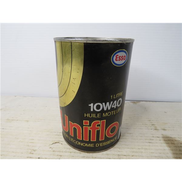 メンテナンス Esso Uniflo MOTOR OIL SAE10W-40 ESSO Uniflo 10w-40 Motor Oil (FULL - Dented) - Bodnarus Auctioneering