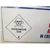 Image 2 : *Husky Oil Poisonous Gas Sign (11 3/4" x 23 5/8")