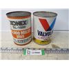 Image 1 : Xonex Synthetic Motor Oil (empty) - Valvoline 10w-40 Motor Oil (empty)