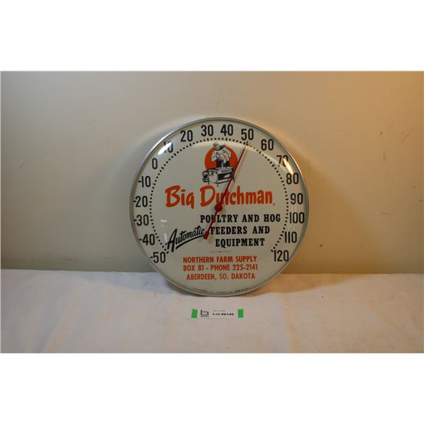 Big Dutchman Northern Farm Supply Advertising Thermometer (Aberdeen South Dakota)