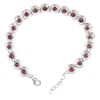 Image 3 : Natural Rhodolite Garnet Bracelet