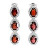 Image 1 : Natural Unheated  Garnet  Earrings