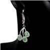 Image 2 : Natural Colombian Emerald Earrings