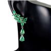 Image 1 : Natural Colombian Emerald Earrings