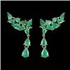Image 2 : Natural Colombian Emerald Earrings