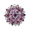 Image 1 : Natural Unheated Rhodolite Garnet Ring