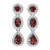 Image 2 : Natural Mozambique Garnet  Earrings