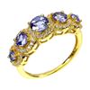 Image 2 : Natural Unheated  Blue Tanzanite Ring