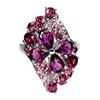 Image 1 : Natural Unheated Rhodolite Garnet Ring