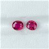 Image 2 : Natural Pigeon Blood Ruby Pair 1.17 Cts - Certified