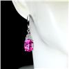 Image 2 : Natural  Pink Topaz  Earrings