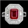 Image 1 : Natural Stunning Red Ruby Ring