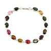 Image 2 : Natural  Fancy Colors Tourmaline Bracelet