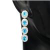 Image 1 : Natural Brazil  Paraiba Blue Apatite Earrings