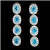 Image 2 : Natural Brazil  Paraiba Blue Apatite Earrings