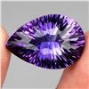 Image 1 : Natural Pear Concave Cut Amethyst 24.40 Cts