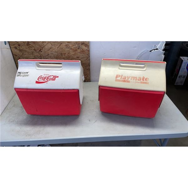 IGLOO COCA COLA COOLER AND PLAYMATE IGLOO COOLER