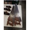 Image 2 : 2 STANLEY PLANES AND OTHER WOOD PLANE AND 2 HAND SAWS