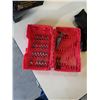 Image 9 : LOT OF SCREWDRIVERS, BIT SETS, HIGH VIS JACKET, MAKITA BATTERY AND CHARGER, WORK LIGHT AND 2 WEEDEAT