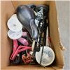 Image 5 : BOX OF BIKE PARTS, 6 BIKE TIRES AND 4 TUBES