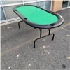 Image 1 : OVAL POKER TABLE 6FT WITH FOLDING LEGS