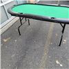 Image 3 : OVAL POKER TABLE 6FT WITH FOLDING LEGS