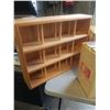 Image 3 : WOOD BOX, SHELF AND RECORDS