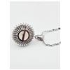 Image 4 : STERLING SILVER 9MM NATURAL FRESHWATER PEARL & CZ PENDANT WITH STERLING SILVER CHAIN, W/A $565.00