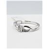 Image 1 : STERLING SILVER DIAMOND "PROMISE" RING, 5 DIAMONDS (0.05CTS), W/A $510.00, SIZE 5.5