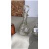 Image 3 : 2 DECANTERS AND GLASS FLASK