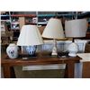 Image 1 : 3 TABLE LAMPS WITH SHADES