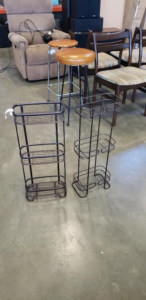 Iron Rack 3 Tier TWO 3 TIER METAL RACKS