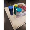 Image 3 : TRAY OF STARBUCKS COLLECTIBLES, CANADA MUG, WATER BOTTLES, APRON, BARISTA TRAINER PIN