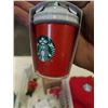 Image 7 : TRAY OF STARBUCKS COLLECTIBLES, CANADA MUG, WATER BOTTLES, APRON, BARISTA TRAINER PIN