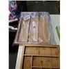 Image 3 : BAMBOO TRAY AND 2 BAMBOO DRAWER ORGANIZERS