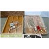 Image 5 : BAMBOO TRAY AND 2 BAMBOO DRAWER ORGANIZERS
