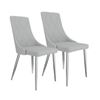 Image 1 : 2 INSPIRE LIGHT GREY SIDE CHAIRS - RETAIL $457