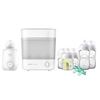 Image 1 : PHILIPS AVENT FAST BABY BOTTLE WARMER, ELECTRIC STEAM STERILIZER AND BOTTLE SET - MODEL BBYWRMERSET 