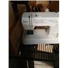 Image 2 : BOX OF DOCKING STATION, SONY POUCHES, ELECTRONICS AND MORE WITH KENMORE SEWING MACHINE