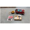 Image 1 : DINKY TOY CRANE, TIN CAR, 2 BEETLES AND CAR