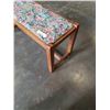 Image 3 : OAK BENCH WITH STICHED TOP