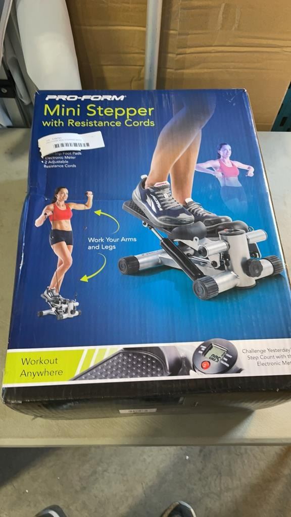 PRO-FORM MINI STEPPER WITH RESISTANCE CORDS - RETAIL $79