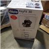 Image 2 : AS NEW CHICCO KEYFIT 30 REAR FACING INFANT CAR SEAT AND BASE - RETAIL $269