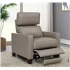 Image 2 : BRAND NEW JACKSTON MODERN TOP GRAIN LEATHER POWER RECLINER W/ POWER HEADREST  - RETAIL $999